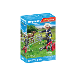 Playmobil-MISIUNEA POMPIERULUI DE SALVARE A ANIMALULUI
