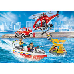 Playmobil - Misiunea De Salvare A Pompierilor