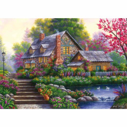Ravensburger - Puzzle cabana romantica 1000 piese design nou