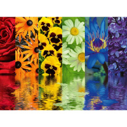 Ravensburger - Puzzle reflexia florilor 500 piese design nou