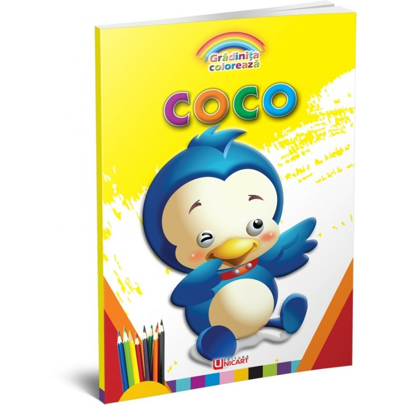 Carte de colorat A4, Coco, 96 pagini, Unicart Carte de colorat A4, Coco, 96 pagini, Unicart