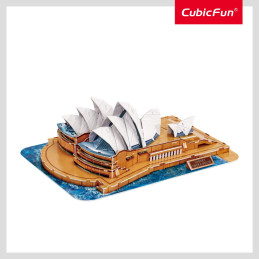 Cubic Fun - Puzzle 3D si brosura opera din Sydney 86 piese