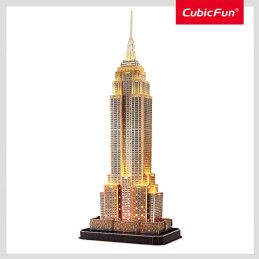 Cubic Fun - Puzzle 3D led Empire State Building 37 piese