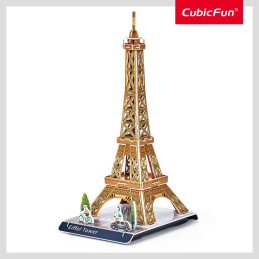 Cubic Fun - Puzzle 3D turnul Eiffel 31 piese