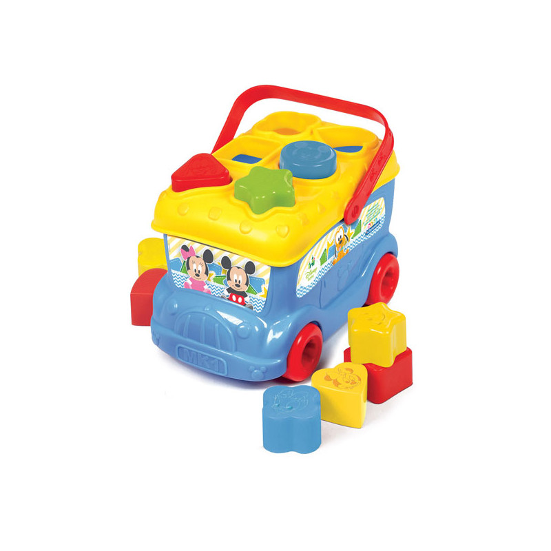Disney Baby Clementoni - Autobuz De Sortat Forme Mickey