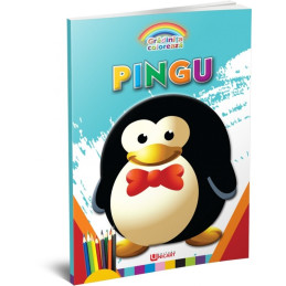 Carte de colorat A4, Pingu, 96 pagini, Unicart