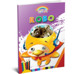 Carte de colorat A4, Robo, 96 pagini, Unicart