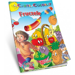 Carte de colorat A5, Fructele, Unicart