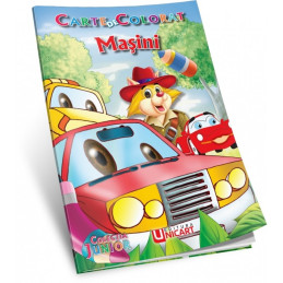 Carte de colorat A5, Masini, Unicart