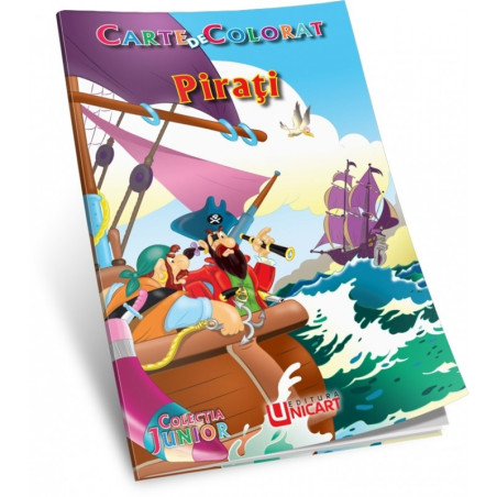 Carte de colorat A5, Pirati, Unicart