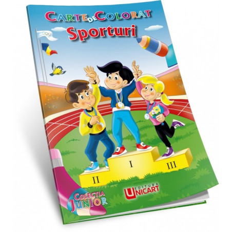 Carte de colorat A5, Sporturi, Unicart