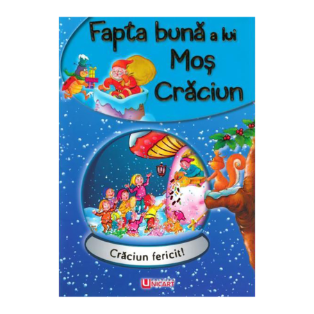 Carte ilustrata A4, Cu povesti si Stickere - Craciunul Magic, Unicart