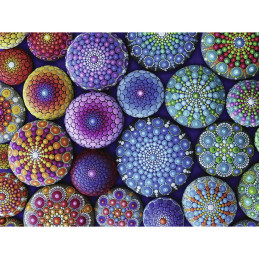 Puzzle Puncte Colorate, 1500 Piese