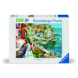 Ravensburger - Puzzle romantism in Cinque Terre 1500 piese design nou
