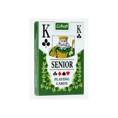 Carti de Joc Trefl Senior, 55 carti/pachet, multicolor, 3+ ani, 49178 - 312645