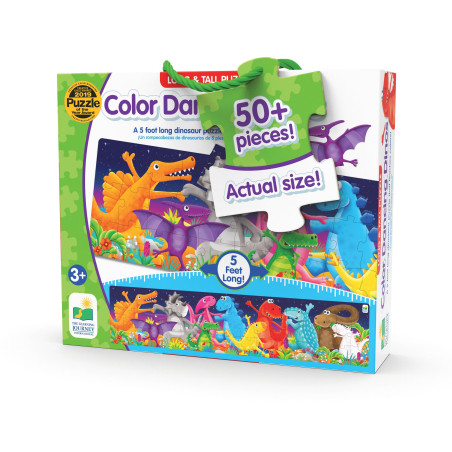 Puzzle Lung De Podea - Dinozauri Colorati