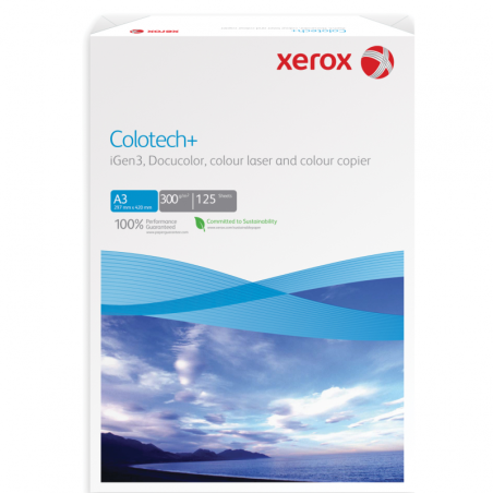 Hartie copiator A3 Xerox Colotech, 300g/mp, top 125 coli