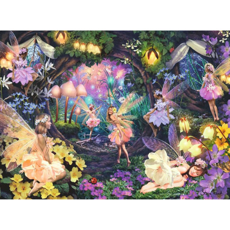 Puzzle gradina zanelor 100 piese starline lumineaza in intuneric