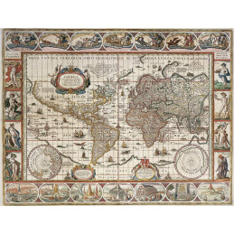 Puzzle Harta Lumii 1650, 2000 Piese