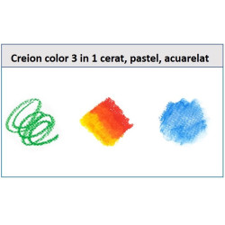 Creioane cerate AMOS Twisters 12 culori
