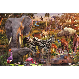 Puzzle Animale Din Africa, 3000 Piese