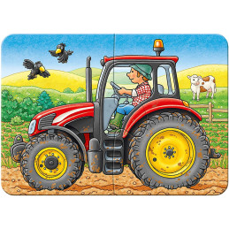 Primul Meu Puzzle Utilaje Agricole, 2/4/6/8 Piese