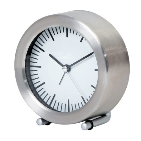 Ceas desteptator Platinet PZASS / 43248, Sunrise, rotund, 11.5 x 4.5 x 11.7cm, argintiu, afisaj analogic, quartz