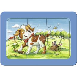 Puzzle Animalute, 3X6 Piese