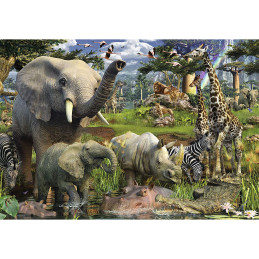Puzzle Animale In Salbaticie, 18000 Piese