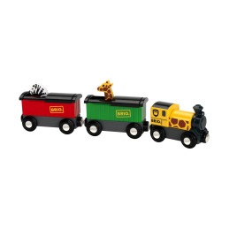 Brio - Tren Safari Cu Girafa Si Zebra