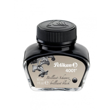 Calimara cu cerneala Pelikan 4001 301051, cerneala neagra (lucioasa), 30ml