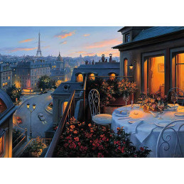 Puzzle Balconul Parisului, 1000 Piese