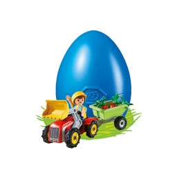 Playmobil - Pusculita ou copil cu tractoras
