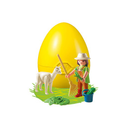 Playmobil - Pusculita ou ingrijitor zoo cu alpaca