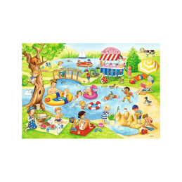 Puzzle Distractie La Lac, 2X24 Piese