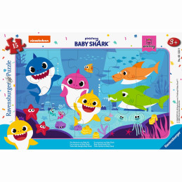 Puzzle Baby Shark, 15 Piese