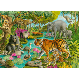 Puzzle Padure In India, 60 Piese