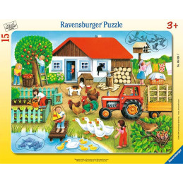 Puzzle tip rama unde sa il asez 15 piese