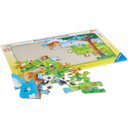 Puzzle Animale Dragute Prieteni, 15 Piese