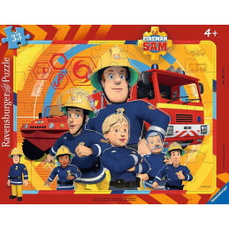 Puzzle Tip Rama Pompierul Sam, 33 Piese