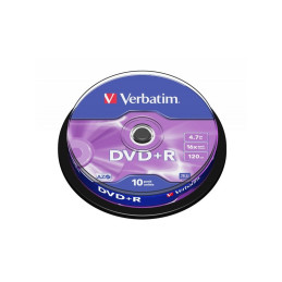 DVD+R Verbatim 43498, 4.7GB / 120min, 16x, set 10 buc