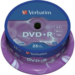 DVD+R Verbatim 43500, 4.7GB / 120min, 16x, set 25 buc