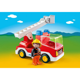 Playmobil - 1.2.3 Camion Cu Pompier