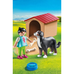 Playmobil - Fetita Cu Catel Si Cusca