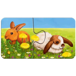 Puzzle Animale Adorabile, 9X2 Piese