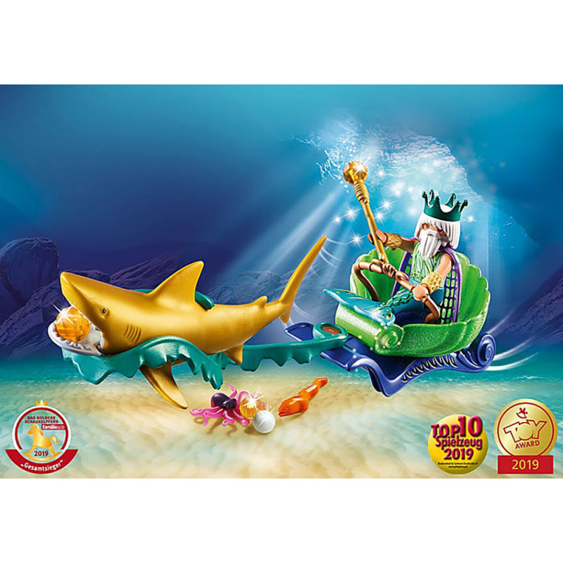 Playmobil - Regele Marii Cu Trasura Rechin