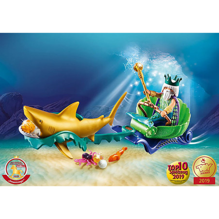Playmobil - Regele Marii Cu Trasura Rechin