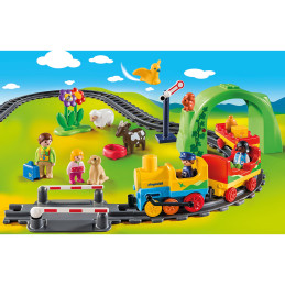 Playmobil - 1.2.3 Tren Cu Statie