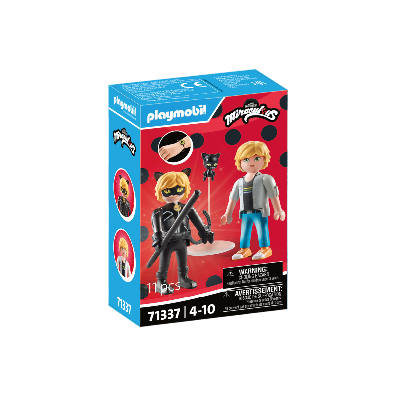 Playmobil-MIRACULOUS ADRIEN SI CAT NOIR