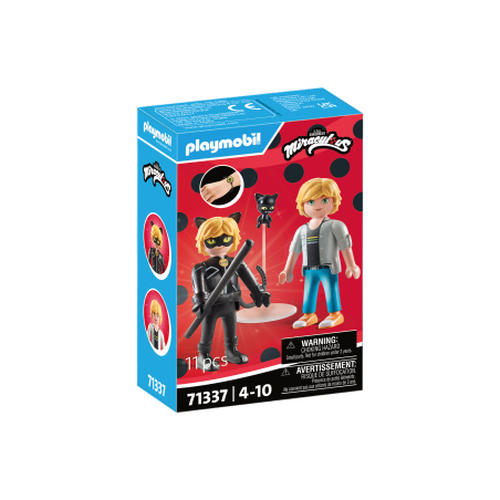 Playmobil-MIRACULOUS ADRIEN SI CAT NOIR